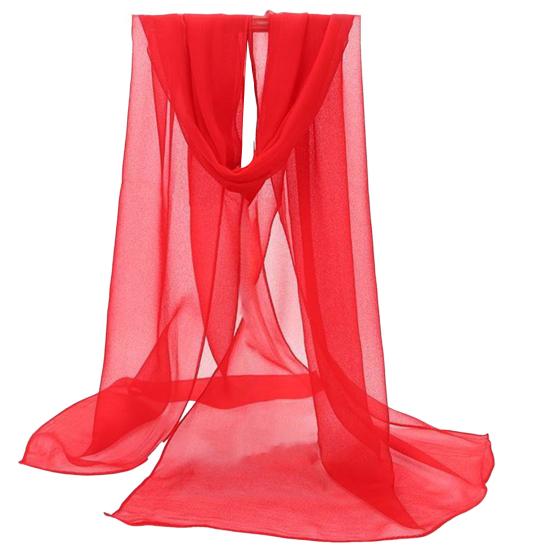 Soft Chiffon Scarf Sunscreen Popular Female Gradient Color Shawl
