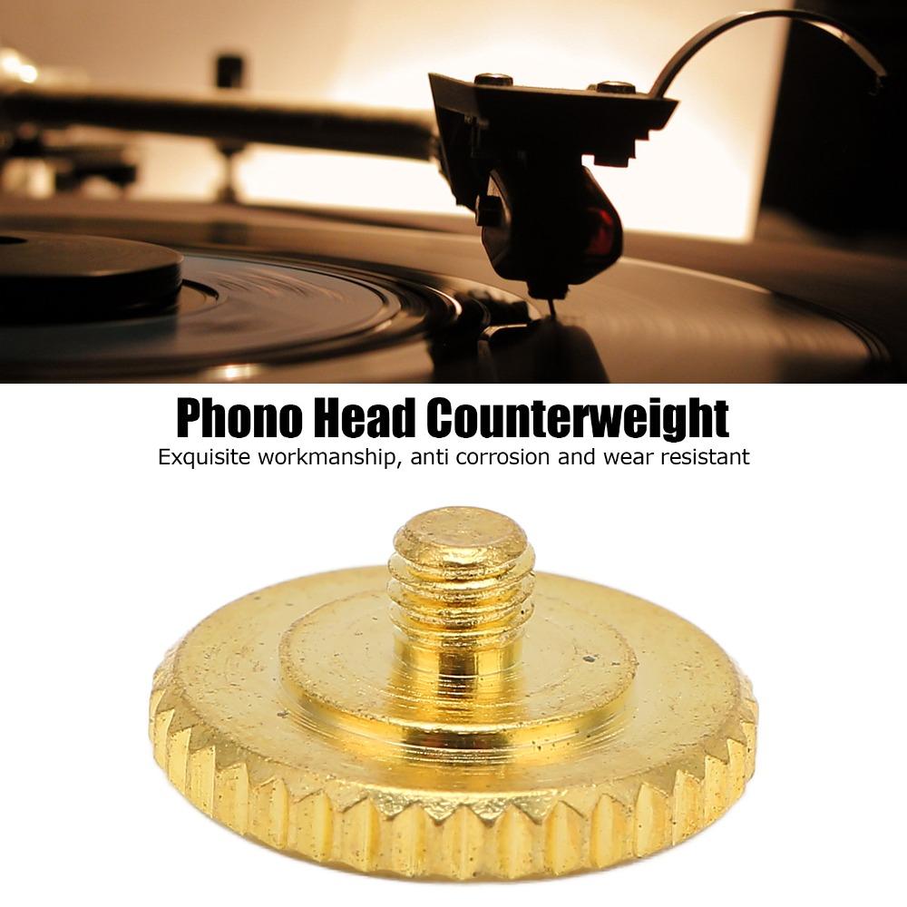 Gold-plated Aluminum Turntable Counterweight for SL-1200 SL1210 Models For Turntable Vinyl