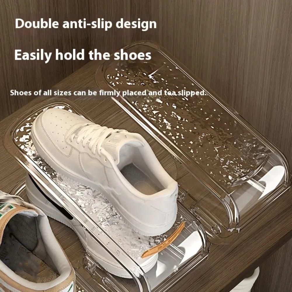 Double-layer Shoe Rack Adjustable Shoe Holder Holder Layered Partition Shoes Tray  Shoe