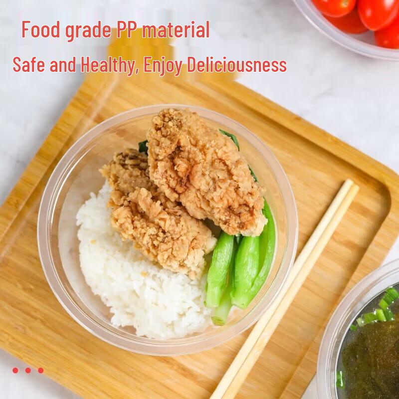 COMATE Disposable Round PP Food Bowls