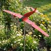Airplane Weathervane, Metal Airplane-shaped Windmill, Garden Decorative Art, Outdoor Flying Airplane Sculpture, Wind-sensing And Patio Decoration.
