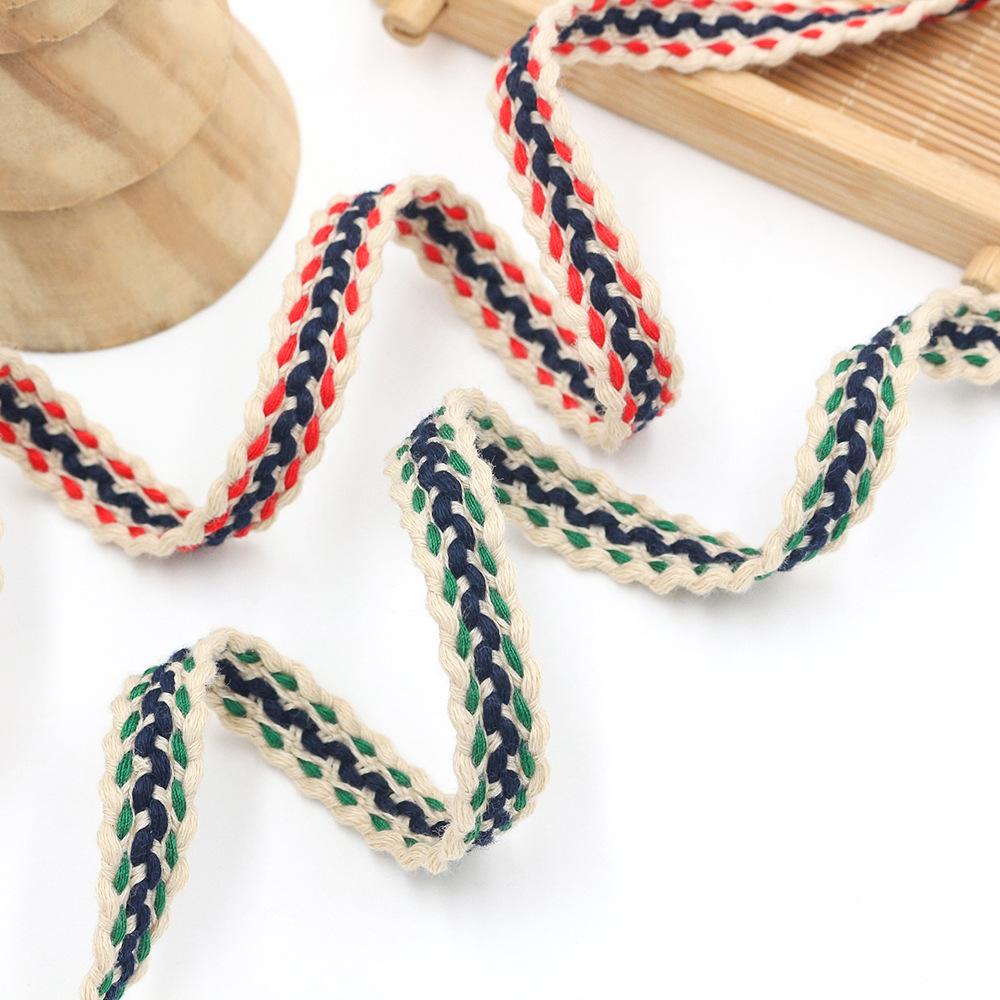 10yard  Classic Tweed Style Woven lace Trim Ribbon Garment Border Tape For dress Curtain Hat Bag DIY Sewing  lace trimming