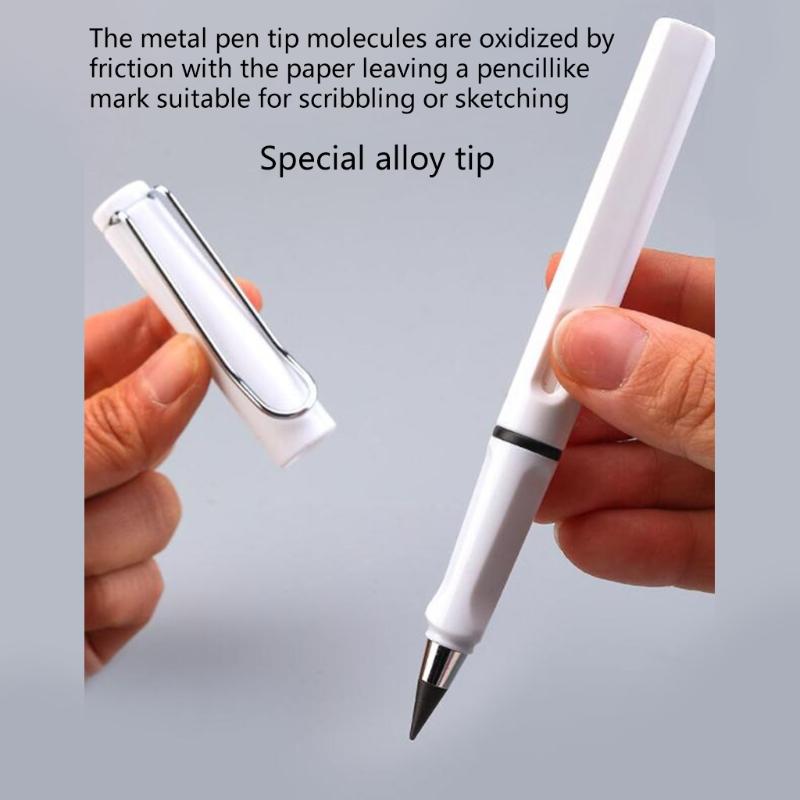 Portable Erasable Inkless Pencil Refillable Inkless Pencil Unique Screw Interface Design Detachable Pen Nib for Children