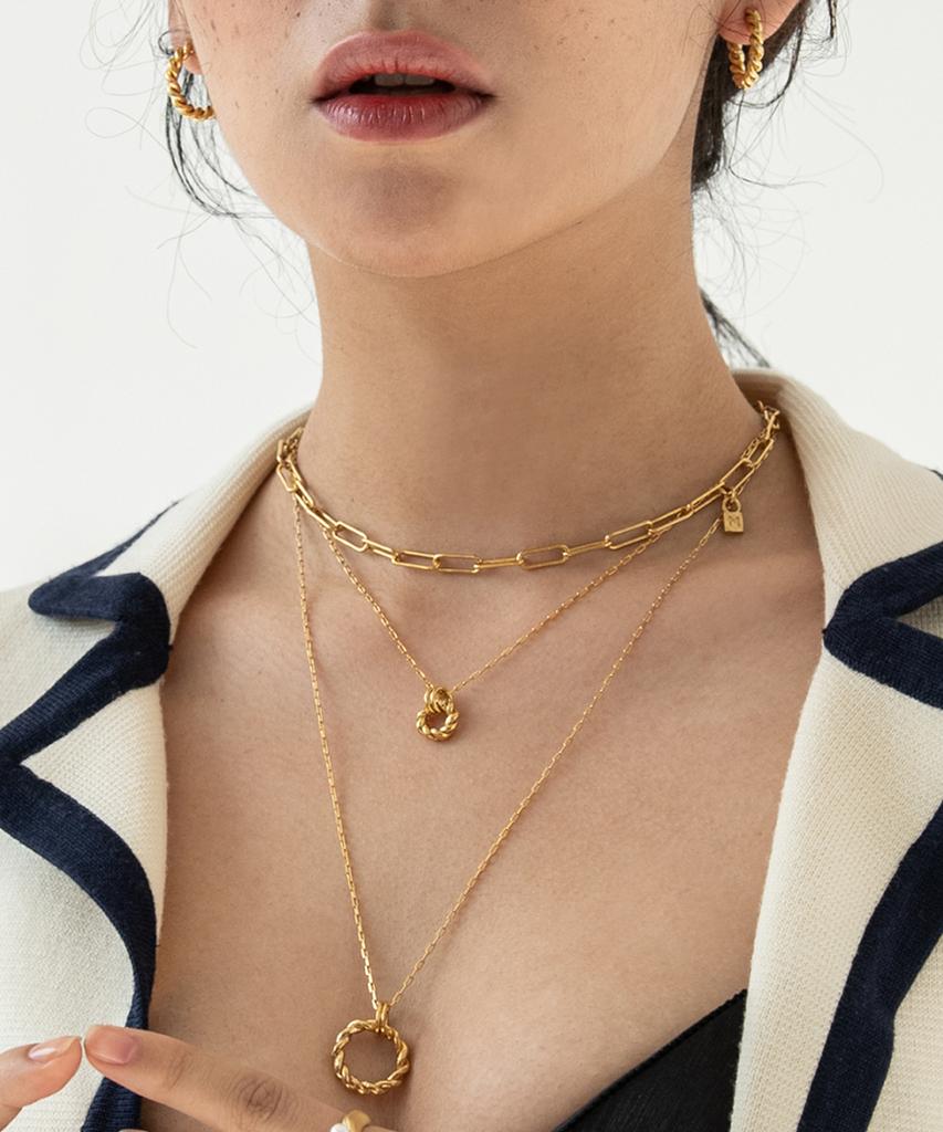 Marta Clip Necklace_Gold