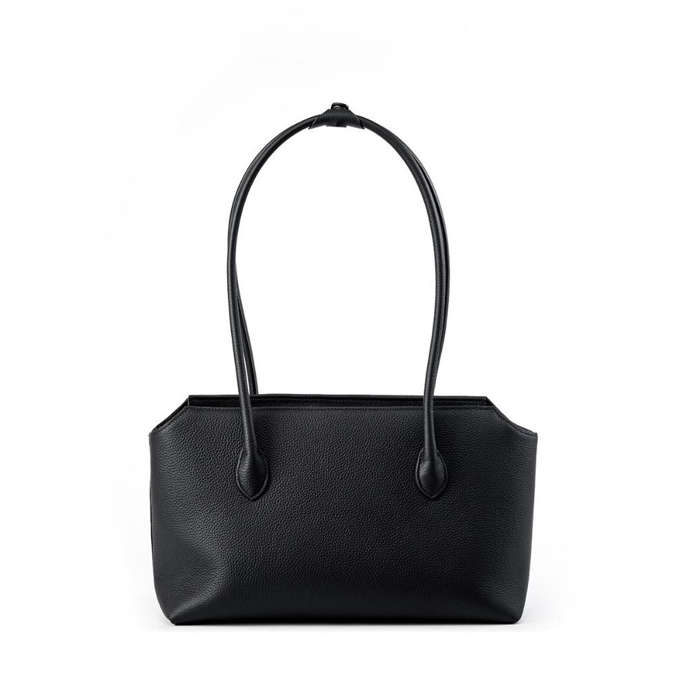Leather High-end Commuter Women's Bag New Versatile Cowhide Underarm Bag Shoulder Bag Tote Big Bag