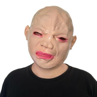 [ShuaWdk] Funny Baby Mask, Rubber Cosplay Prop for Costume Parties and Birthdays (Crying Doll)