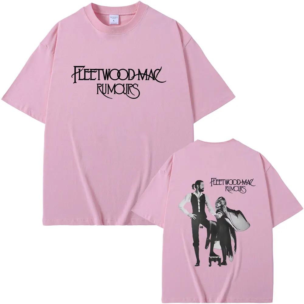 

2026 Рок-гурт Fleetwood Mac Альбом Rumours Принт Футболка Ретро Стіві Нікс Графічні футболки Чоловіки Жінки Повсякденна Бавовна Винтажні футболки XL зелений