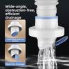 1PCS Kitchen Sink Drain Pipe Prevention Trap 90° Opening Pvc Anti Backflow Water Seal Accessory For Pest Protection Tool Parts