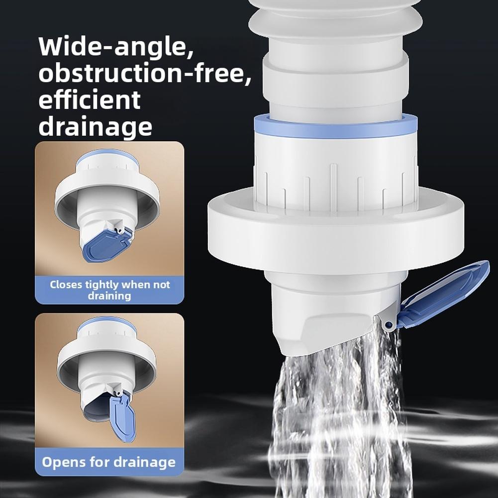 1PCS Kitchen Sink Drain Pipe Prevention Trap 90° Opening Pvc Anti Backflow Water Seal Accessory For Pest Protection Tool Parts