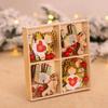 12 Pieces Christmas Pendant Wood Hanging Xmas Tree Fireplace Wall Window Shelf Decoration Party Ornament for Children