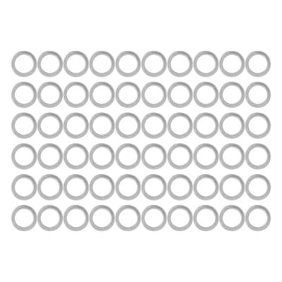 60Pcs Washer Flat Stainless Steel 6mm ID 9mm OD Accessory Set Kit for Maintenance480706091000