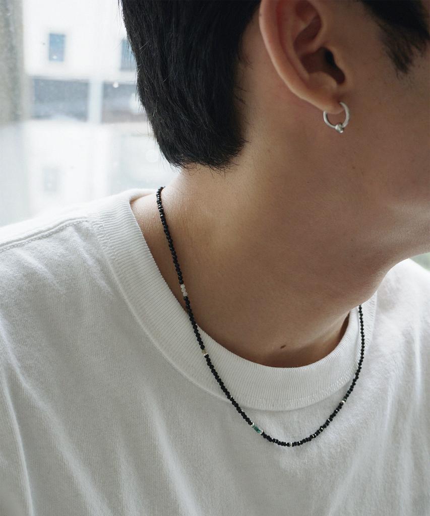 Ourpierre Glitter Necklace Black (M)
