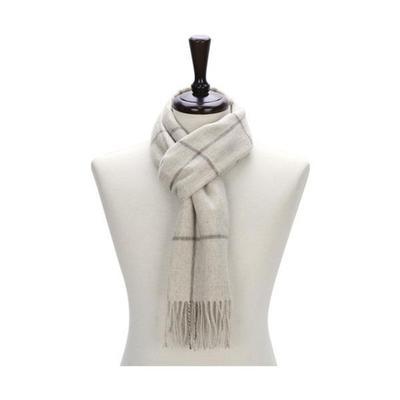 Believers Men's Wool Grid Check Scarf Fashion Winter Muffler BDRM055