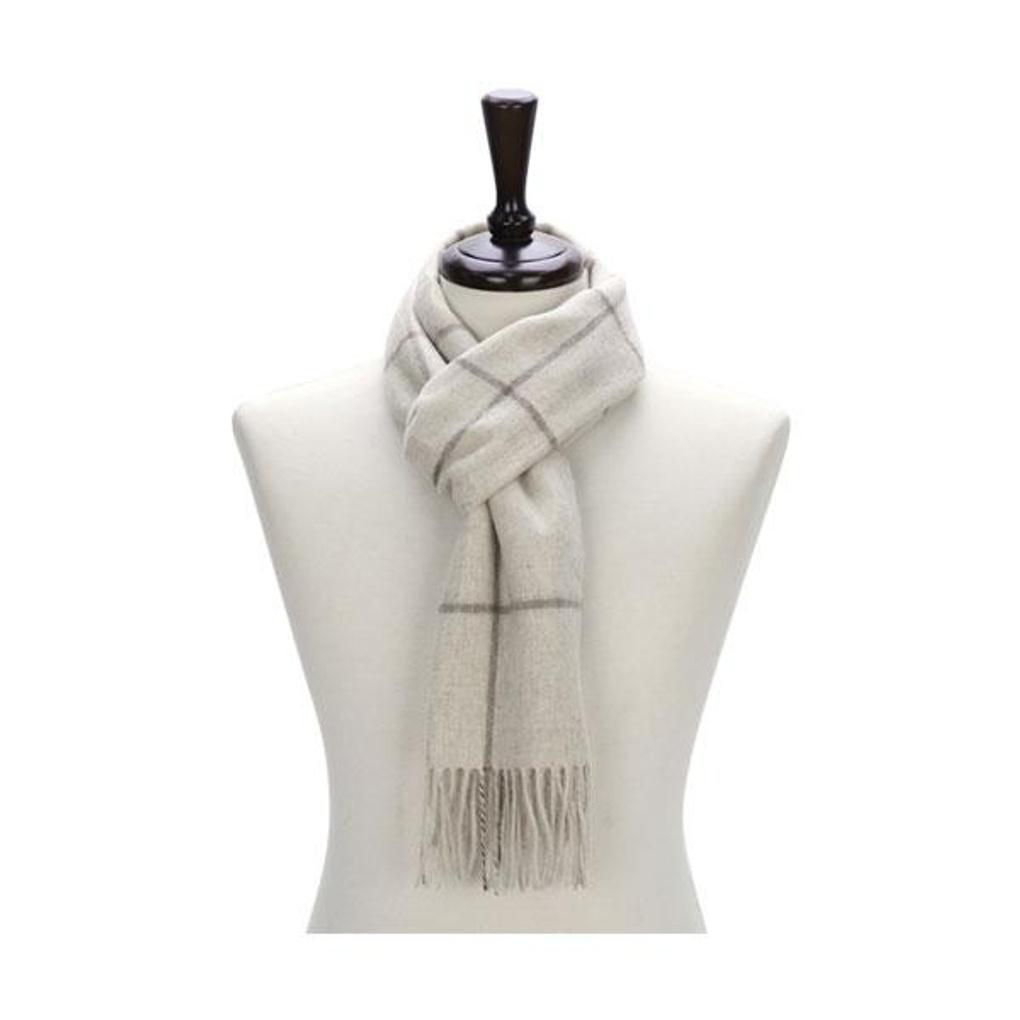 Believers Men's Wool Grid Check Scarf Fashion Winter Muffler BDRM055