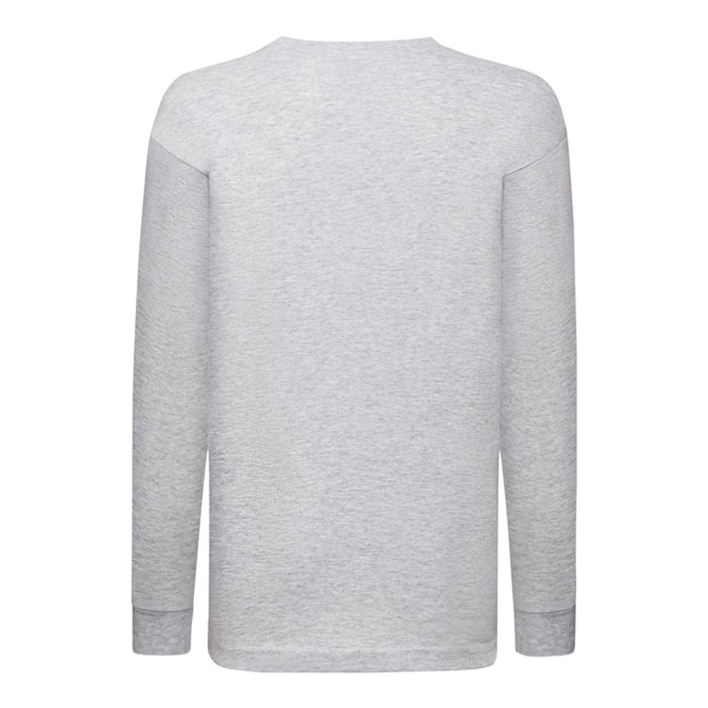 Fruit of the Loom Childrens/Kids Valueweight Heather Long-Sleeved T-Shirt
