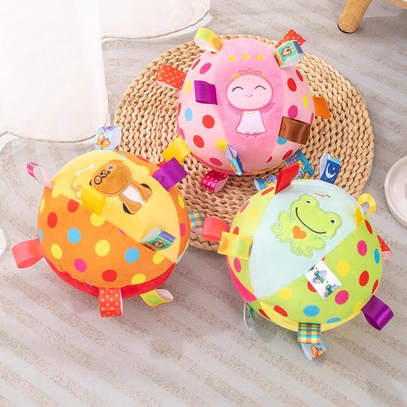 2025 Hot Selling Embroidered Plush Visual Touch Interactive Dog Toy Ball Pet Chew Toys For Pet Accessories