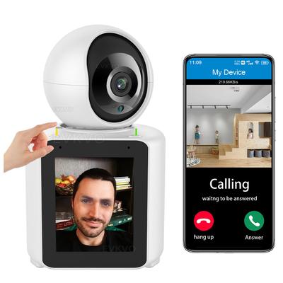 4MP PTZ WIFI Kamera Otomatik Takip Ekranlı Tek Tıklamayla Görüntülü Arama Kapalı Bebek Monitörü Güvenlik CCTV Gözetleme Kamerası