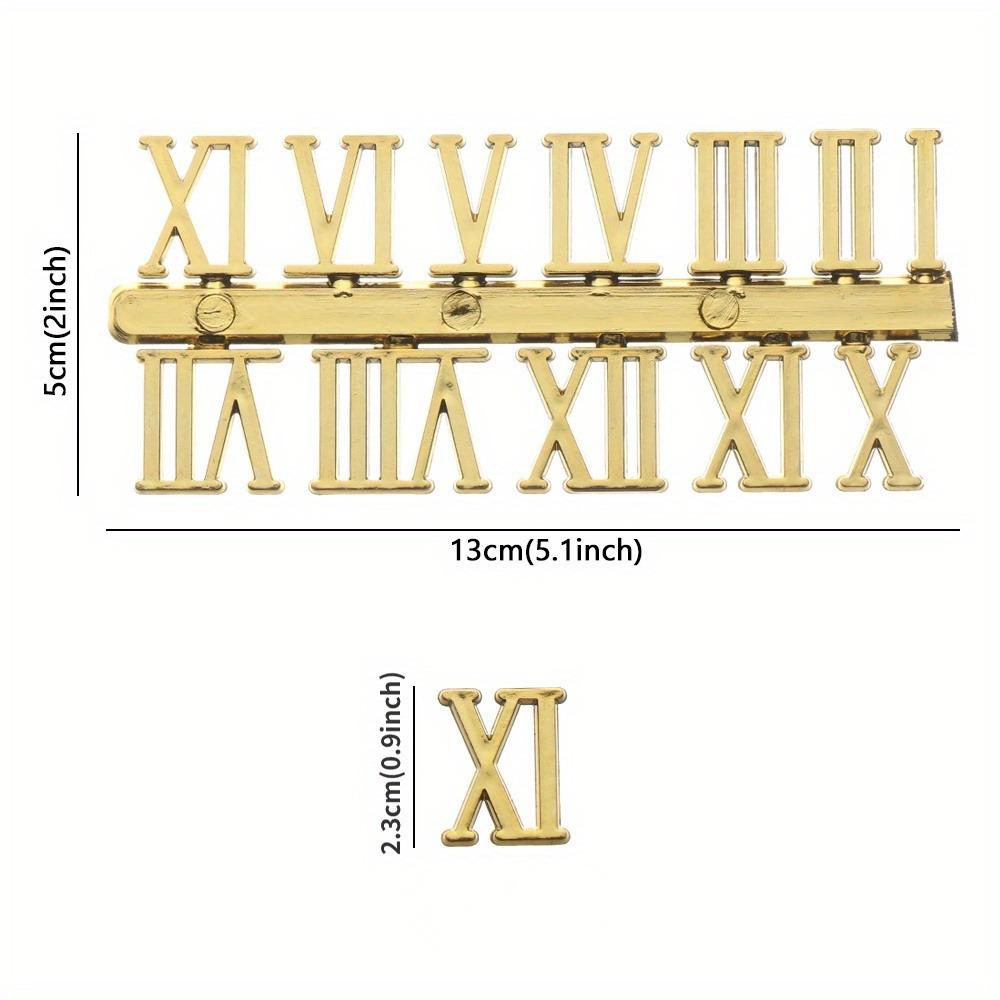 6pcs Clock Roman Numerals. Handmade repair tool & accessories for trendy clock designs.