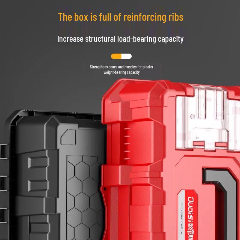 Three-Layer Foldable Plastic Toolbox for Car-Mounted Storage and Multi-Functional Repairs