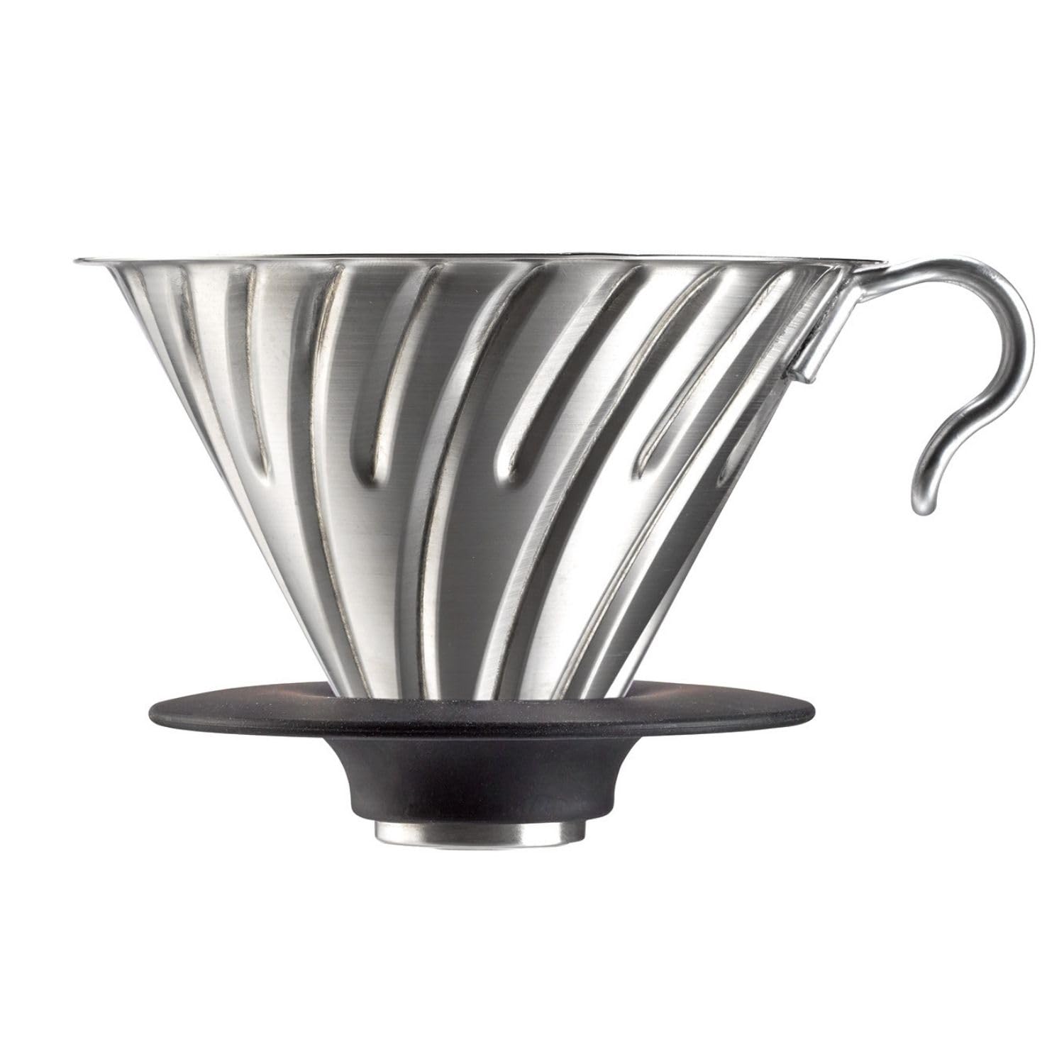 

HARIO V60 Metal Dishwasher Cup Made in Dripper, Safe, Silver, 1-4 Capacity, Japan, VDMR-02-HSV