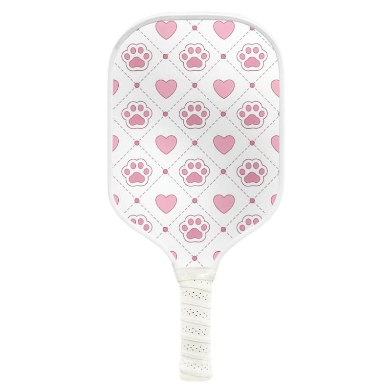 Cute Cartoon Pet Paw Print Pickleball Racket Adult Outdoor Sports