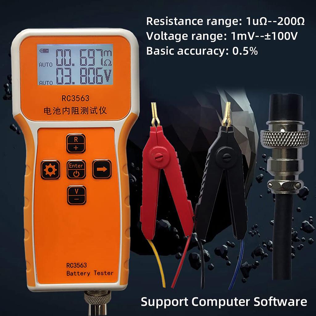 RC3563 18650 Battery Voltage Internal Resistance Tester High-precision Trithium Lithium Iron Phosphate Battery Tester True 4Wire