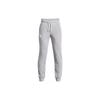 Ua Rival Terry Jogger Solid Color Drawstring Cuffed Knit Sports Pants Kids Bottoms Gray 1377254-011