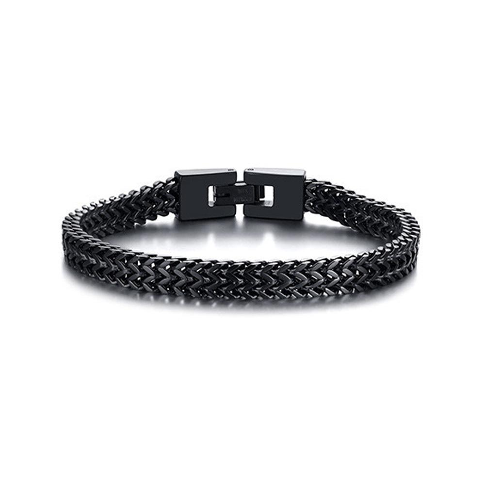 New Men's Titanium Steel Bracelet Wholesale European and American Hot Stainless Steel Bracelet Men's Versatile Accessory