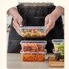 Disposable Rectangular Food Containers with Lids (10-Pack)