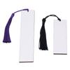 60 Pcs Sublimation Blanks Bookmark Double Sided Sublimation Blanks Products with Colorful Tassels