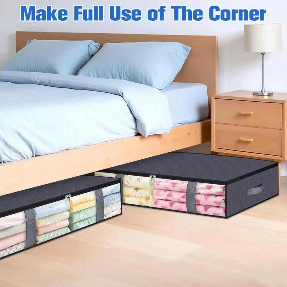Space-Saving Under Bed Storage Containers Durable Fabric Shoe Storage Organizers For Home Storage