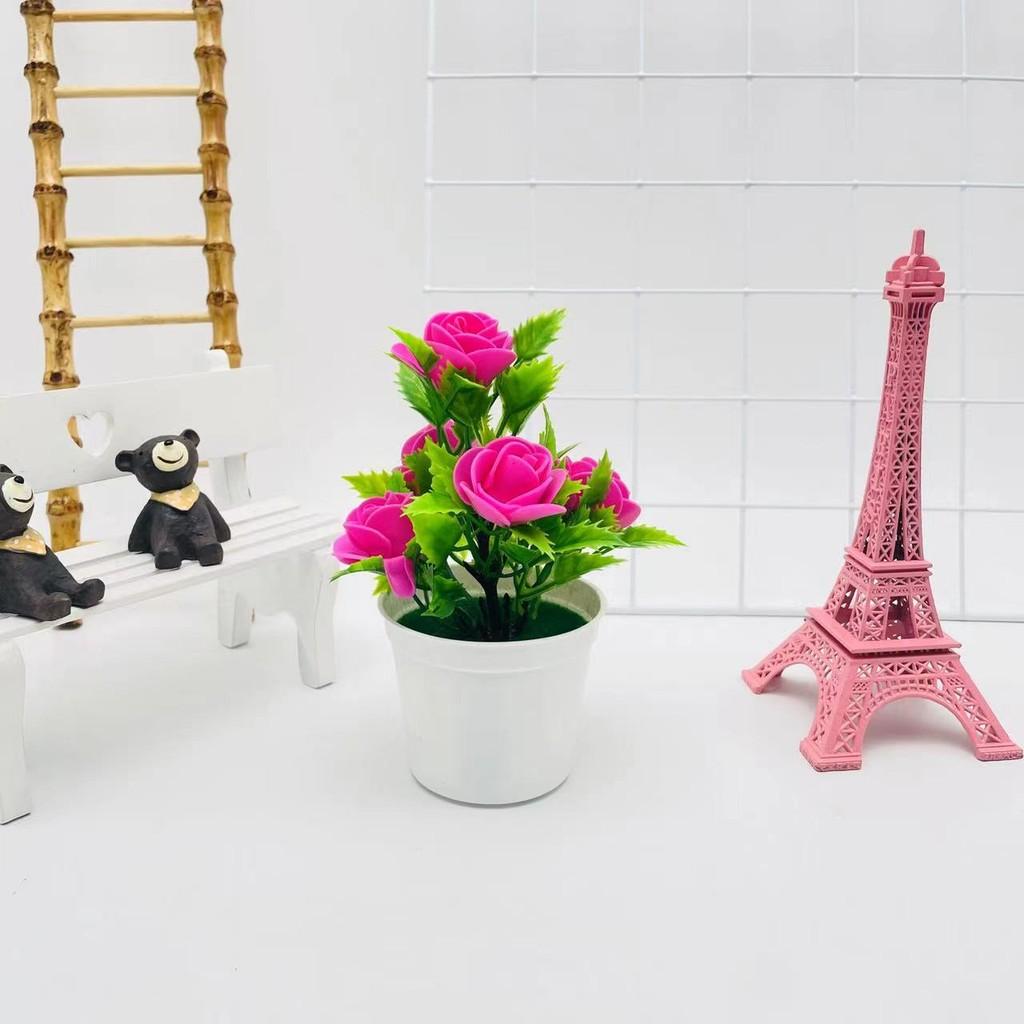 Artificial Rose Potted Plant For Wedding Photography And Home Decoration