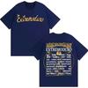 Rock Band Extremoduro Tour Print T Shirts Men's Clothing Harajuku High Street T-shirt Man Cotton Short Sleeve T-shirts