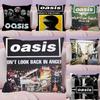 Funda de Almohada Banda Oasis Cuadrada Dormitorio Sofá Comodidad de Ocio Cojín Coche Sala de Estar Decoración del Hogar