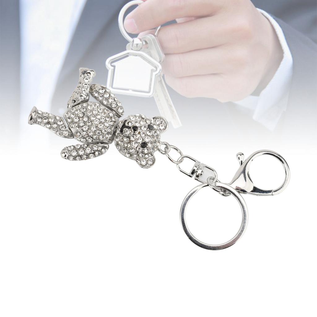 Keychain Artificial   Pendant Keychain Rhinestone Car Key Keychain For Bags Wallets Backpacks