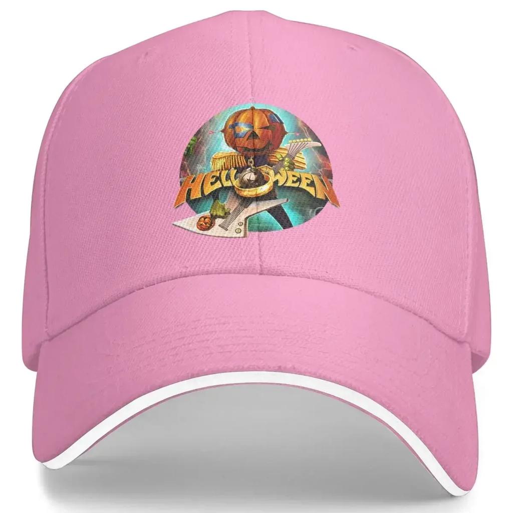 Classic Helloween Rock Band Caps Unisex Women Adjustable Fit Golf Hat Metal Music Trucker Hat for Casual Wear