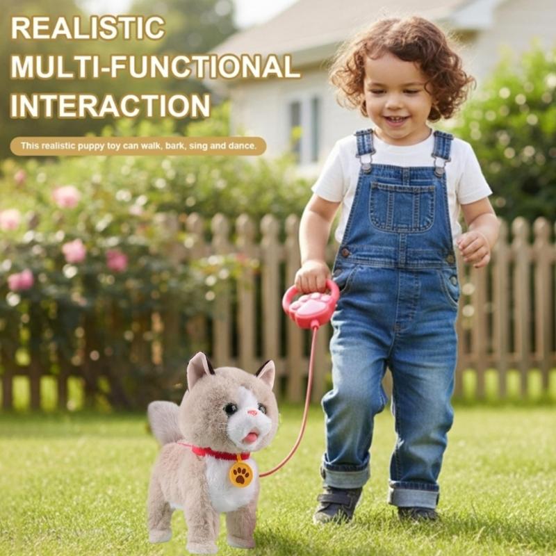 USB Rechargeable Interactives Robotic Pet With Touch Activated Motion And Sound Soft Plushes Design For Home Use