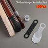 100Pcs Transparent Hanger Strip Pad Mat Anti-slip Gasket New Clothes Hanger Anti-slip Pad