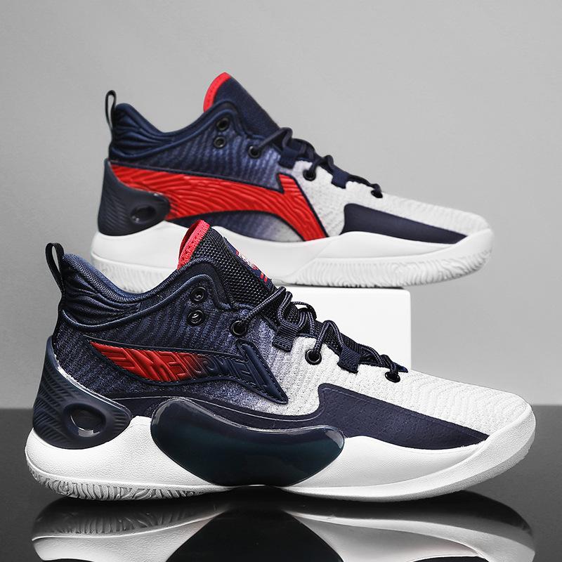 Basketball shoes Boys trendy shoes Student sports training shoes Youth sports shoes Breathable non-slip wear-resistant basketball shoes