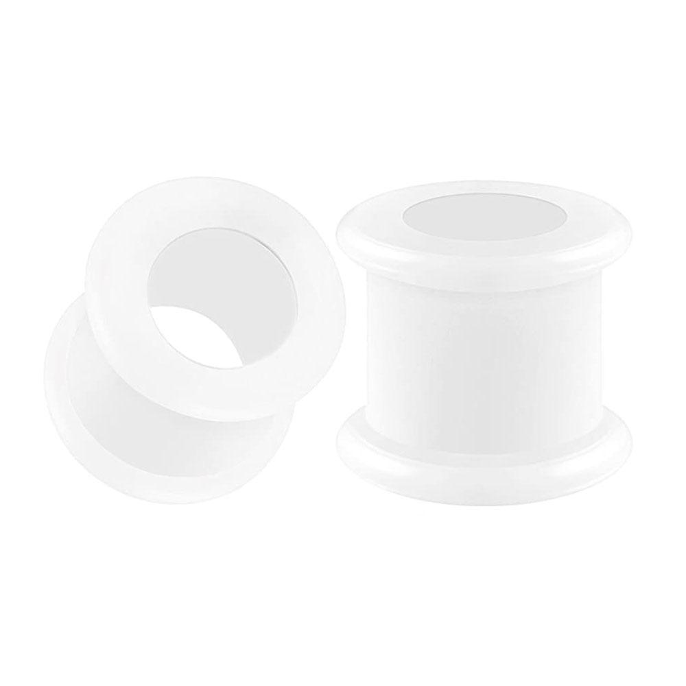 WKOUD Silicone Tunnels Ear Gauges 3-38mm Double Flared Saddle Expander For Women Men Body Piercing Jewelry Gauge