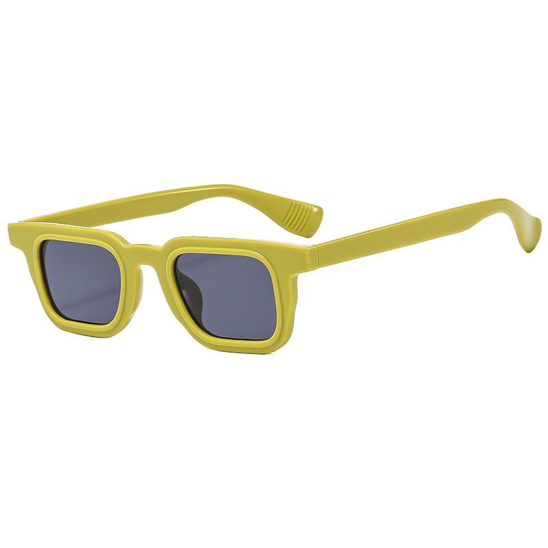 Geometric Square Sunglasses Uv400 Protective Mens Fashion Eyewear For Party And Stage