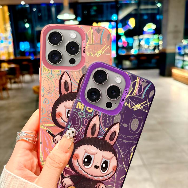 Labubu's Doodle Cuteness" Fashion Case for Vivo Series.vivo Y93,vivo Y17,vivo Y20,vivo Y32,vivo S16,vivo S12,vivo Y01,vivo S10e,vivo Y35+,Y7s,Y38...
