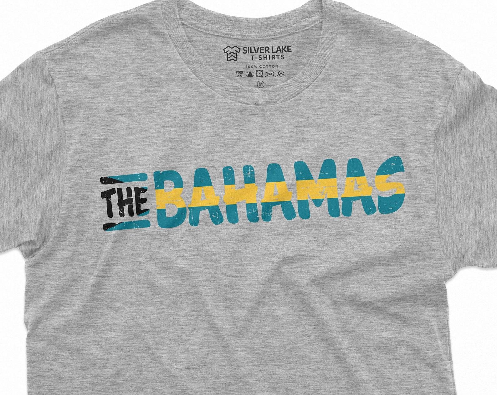 The Bahamas T-shirt Men s Bahamas Flag patriotic country nation coat of arms independence day tee shirt L