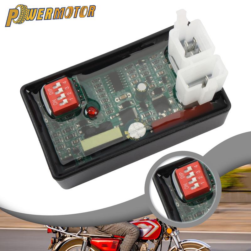 4 5 6-stifts Motorcykel AC DC CDI-box med DIP-switch CG GY6 DY 110 För WAVE100 Racing YX140 CD100 BAOTIAN ATV100CC LX100 Modifierad