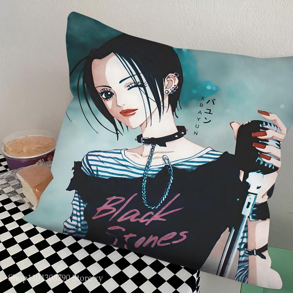 1pc Cartoon Anime Oosaki Nana Pillow Case Square Pillow Bedroom Sofa Leisure Comfort Cushion Car Living Room Home Decoration