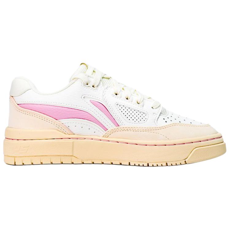 Li Ning Rising Stars Buty do skateboardingu Unisex Niskie kołnierze Kość słoniowa/Błękitny Różowy ABCV021-5