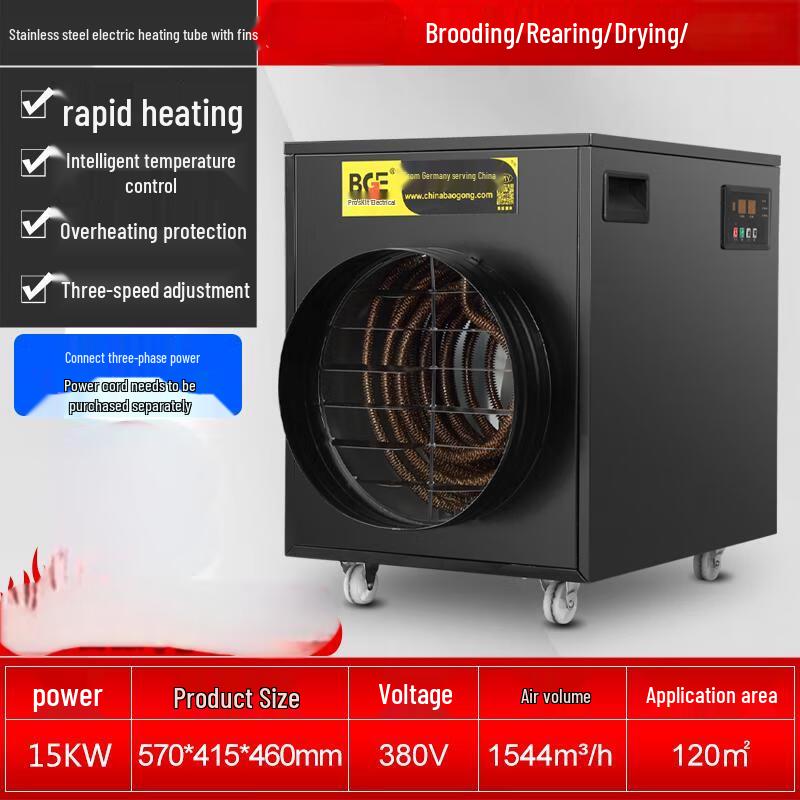 Pro'sKit Industrial Electric Hot Air Fan Heater