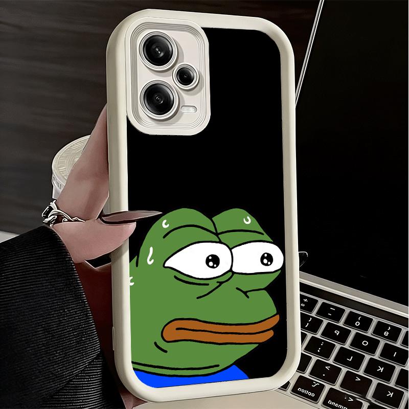 Phone Case for Xiaomi Redmi Note 15 14 13 Pro Plus Funny Sad Forg P-Pepe Meme Shell 12S 11 11S 11T 5G 14S Soft Silicone Funda