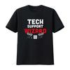 Tech Support Wizard Helpdesk and Computer Technician T Shirt Vintage Washed Casual Fashion Streetwear Soft Versatile Slightly