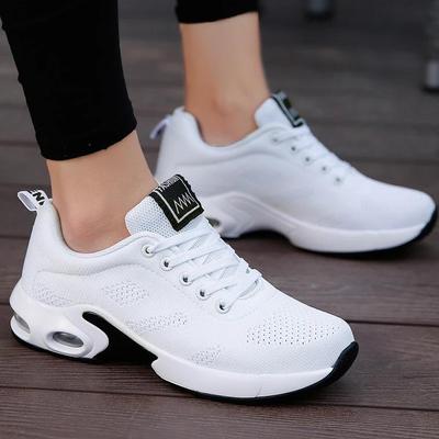 Women Sneakers Running Shoes Sports Shoes Gym Shoes New Large-sized Flying Woven Sports Shoes Korean Version Student Mesh Women's Shoe